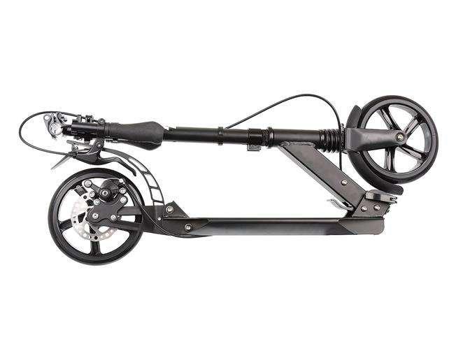 Самокат с дисковым тормозом Kruzzel Hyperion B для детей и взрослых Black (10284) - фото 2 Самокат с дисковым тормозом Kruzzel Hyperion B для детей и взрослых Black (10284) - фото 2