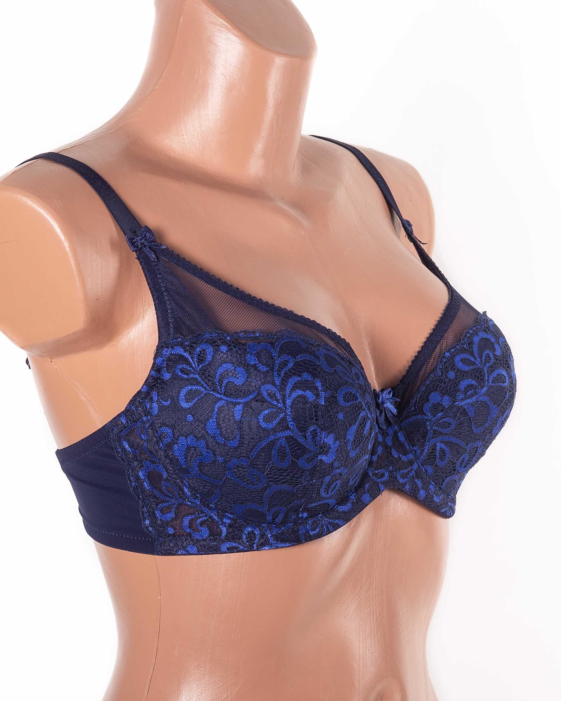 Бюстгальтер з кісточками Lanny Mode напівпоролон 90G Синій (11958) - фото 2