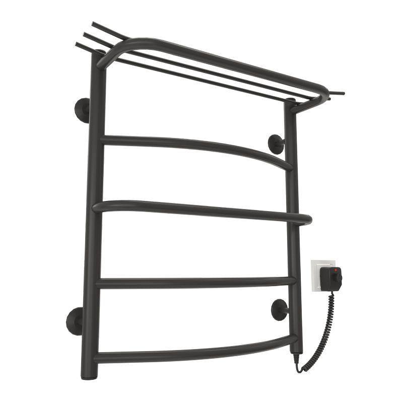 Рушникосушарка електрична KOSSER Марал 600х500/5 ER з регулятором і полицею Чорний (2000962925890)