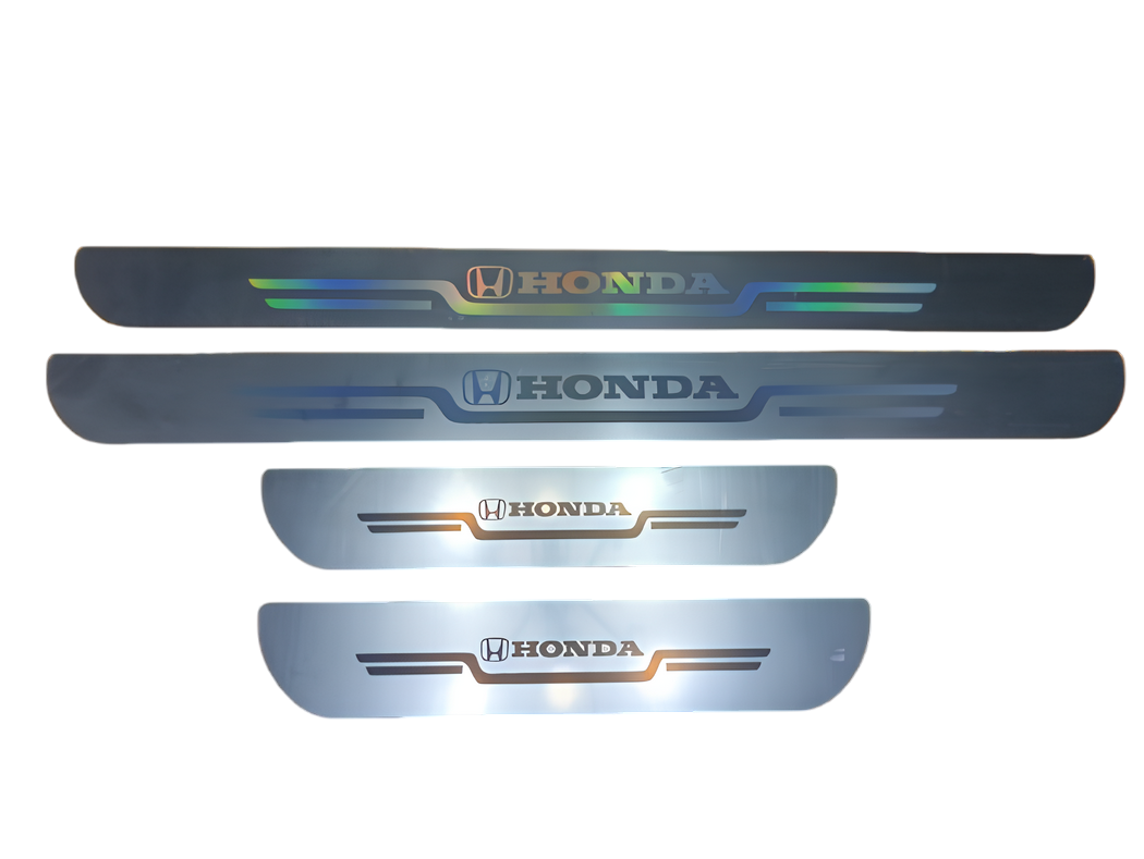 Защитные накладки на пороги Honda 4 шт. Белый (1480644086)