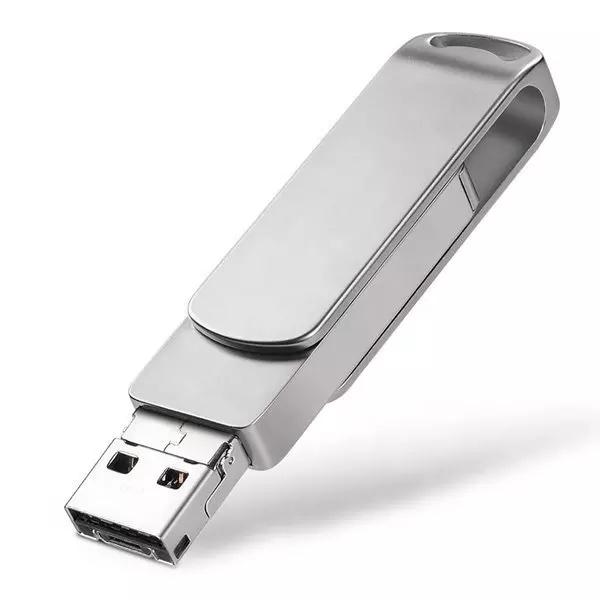 Флеш-накопичувач XON FlashDrive MultiConnect 128 Гб Silver (81120128) - фото 5