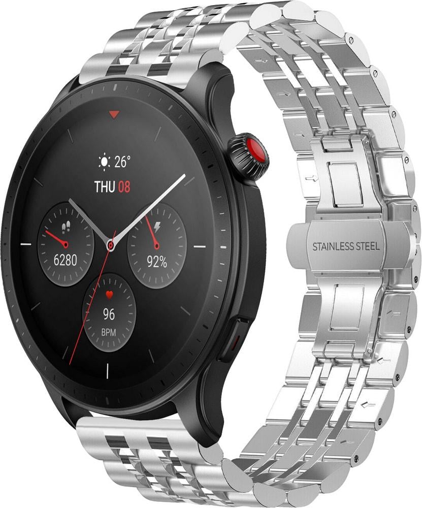 Браслет металлический Spinye для Amazfit GTR 4 (22 мм) Silver (31087-59)