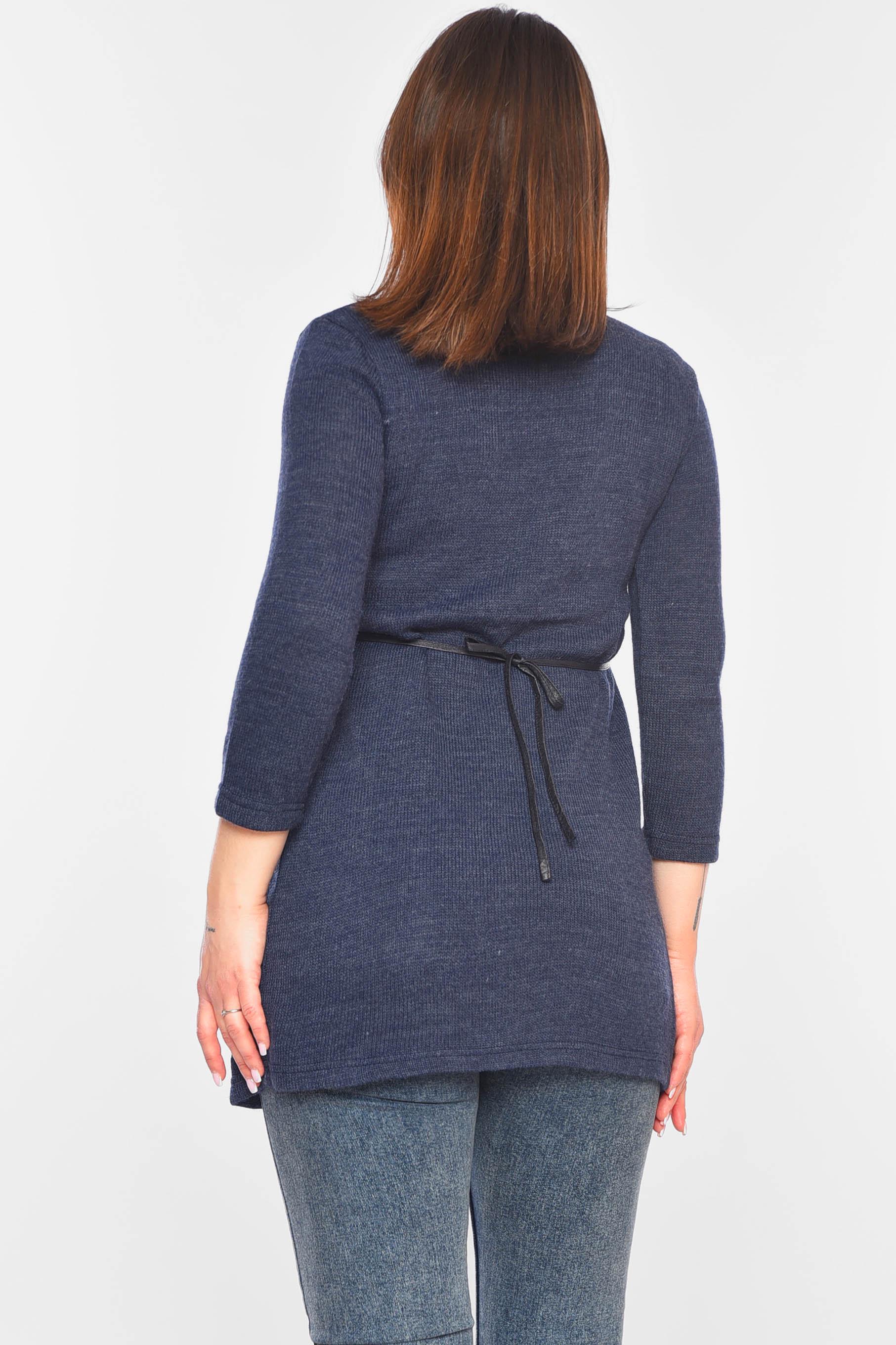 Кофта жіноча 199417 напівботальна XL Темно-синій (199417_!303755_M) - фото 3 Кофта жіноча 199417 напівботальна XL Темно-синій (199417_!303755_M) - фото 3