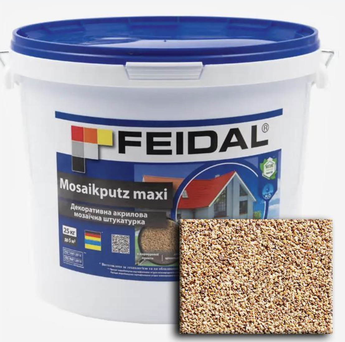 Декоративная штукатурка акриловая Feidal Mosaikputz maxi C31 мозаичная 15 кг (27581706)