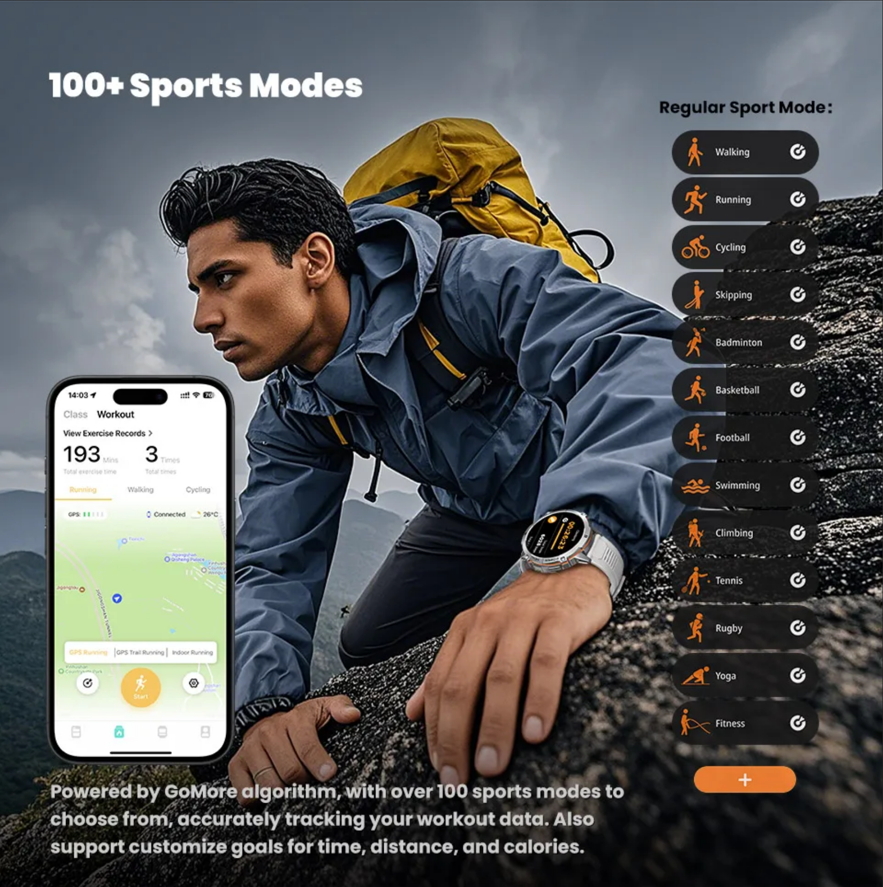 Смарт-годинник Glory Tank X3 Special Edition Black - фото 11