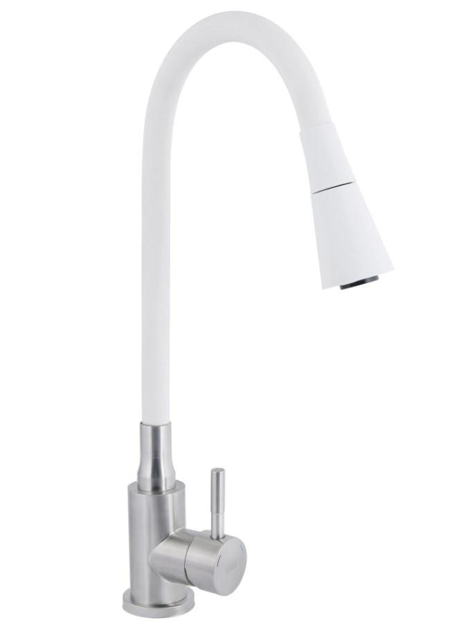Змішувач для кухні з гнучким виливом Lidz Aria 015F31 LDARI015F31WNK36981 (56077)