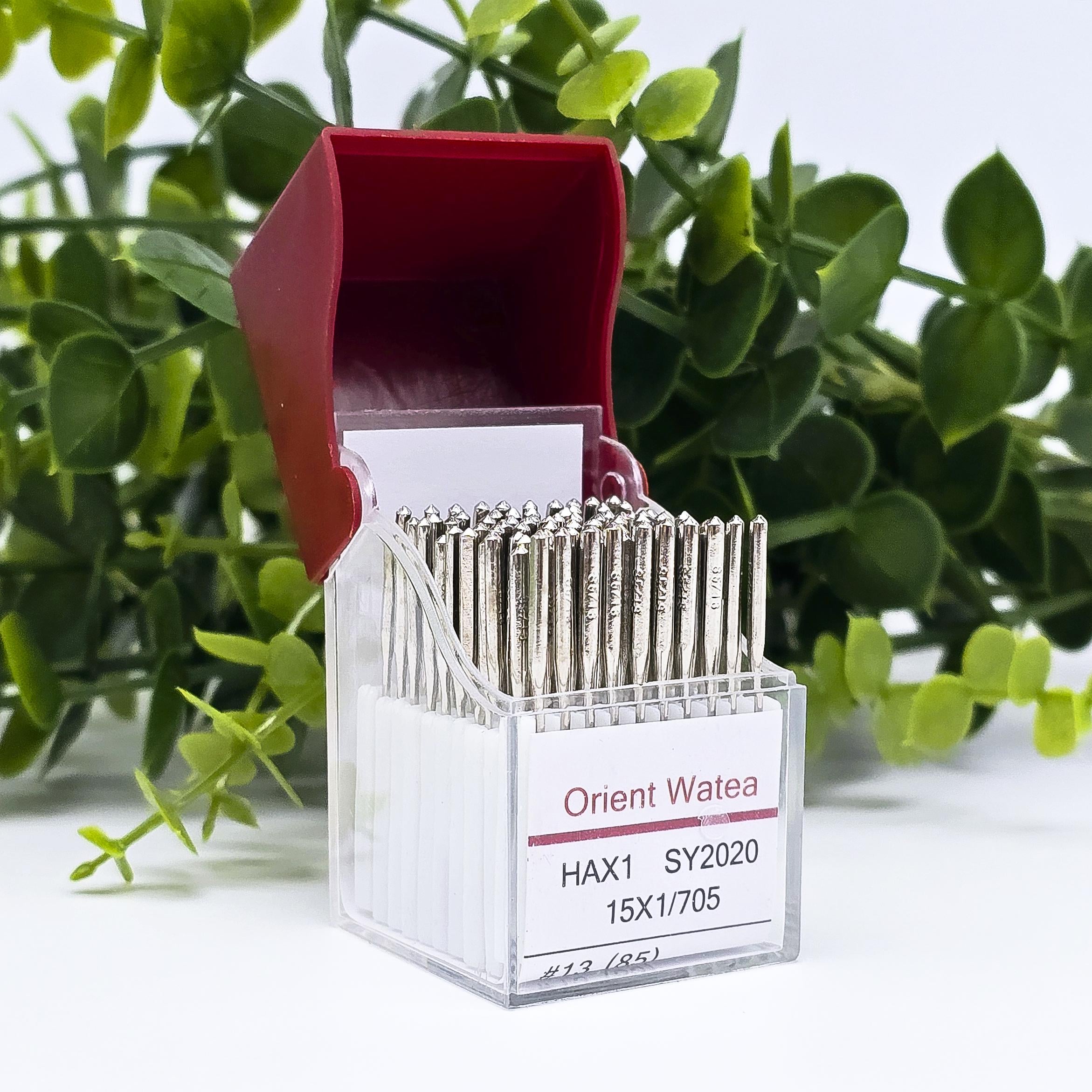 Иглы Orient Watea для бытовых швейных машин HAx1 SY2020 15x1/705 #13/85 в упаковке 100 шт. Иглы Orient Watea для бытовых швейных машин HAx1 SY2020 15x1/705 #13/85 в упаковке 100 шт.