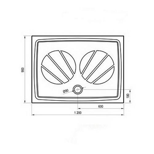 Поддон для душа RAVAK Gigant Pro XA03G701010 прямоугольный композит 90x120x3 см (87222) - фото 2 Поддон для душа RAVAK Gigant Pro XA03G701010 прямоугольный композит 90x120x3 см (87222) - фото 2