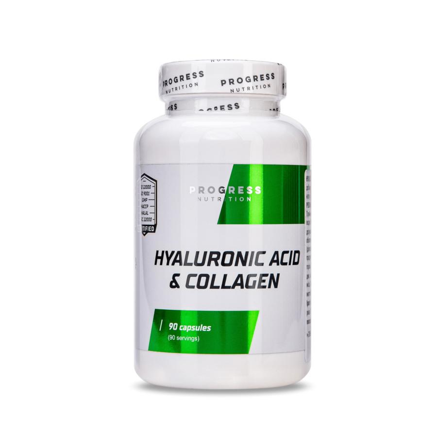 Натуральна добавка Progress Nutrition Hyaluronic acid & Collagen 90 капс. (7885) Натуральна добавка Progress Nutrition Hyaluronic acid & Collagen 90 капс. (7885)