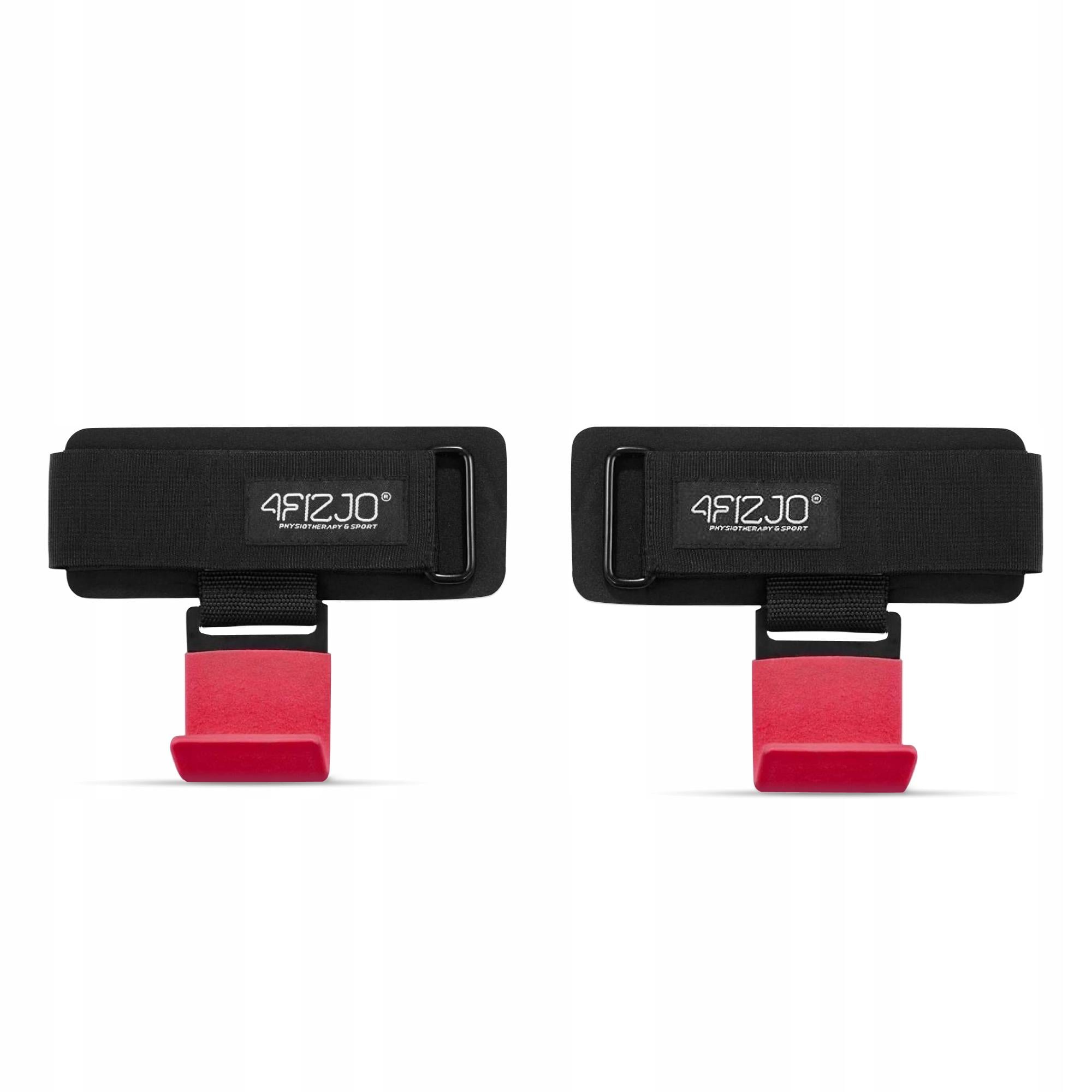 Гачки для перекладини та тяги 4FIZJO Hooks Black/Red (P-5907739314789)
