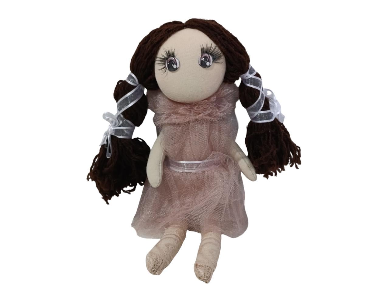 Кукла мягкая Брюнетка лента 32см Розовый (2876244537) Кукла мягкая Брюнетка лента 32см Розовый (2876244537)