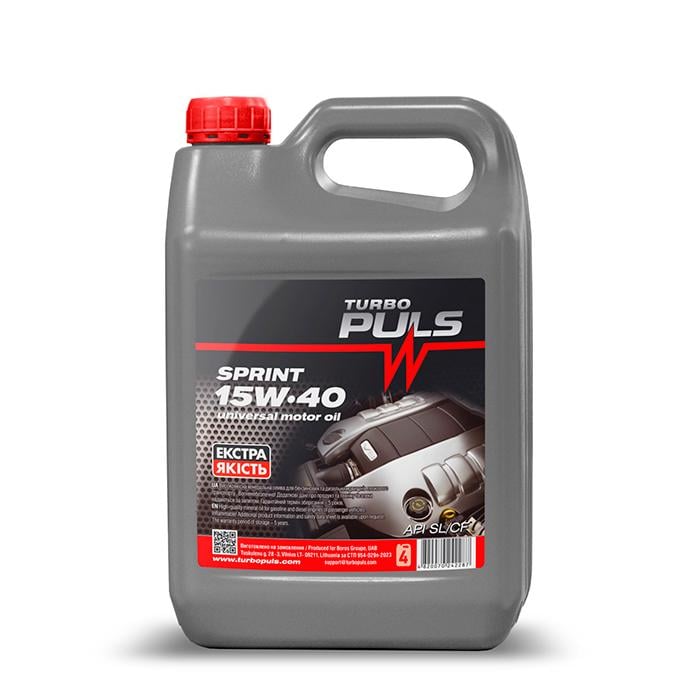 Моторна олива автомобільна Turbo Puls SPRINT 15W40 4 л 4820070242287 (183878)