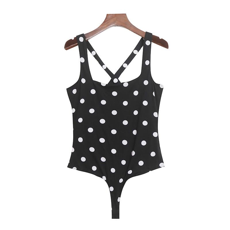 Боді-майка жіноча літня Trixxi S Чорний/Білий