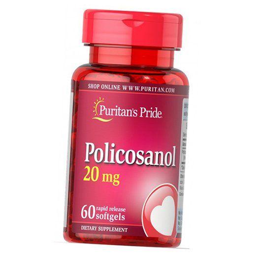 Полікозанол Policosanol 20 Puritan's Pride 60 гел. капс. (72367032)