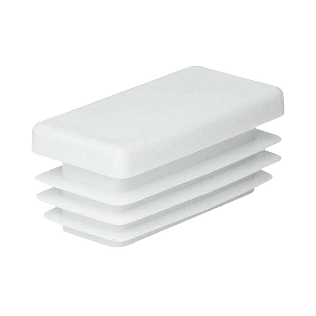 Заглушка для профильных труб пластиковая прямоугольная 60х40 мм 1 шт. Белый (2449908253/К1238)