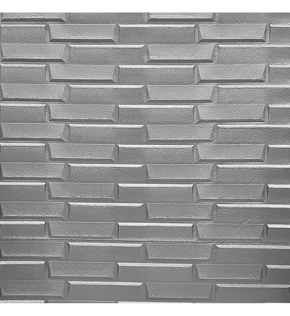 3D-панель декоративная самоклеящаяся Кладка в рулоне 3080x700x5 мм Серый (HP-OB17-5 рулон)