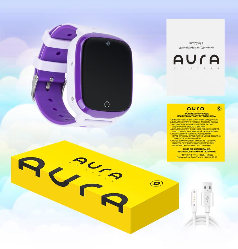 Смарт-годинник дитячий Aura A200 Tracker/Wi-fi Purple - фото 4