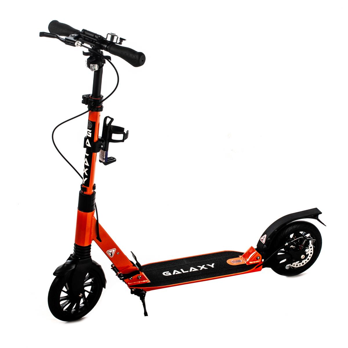 Двоколісний самокат Bavarsport Galaxy з дисковим гальмом Помаранчевий Двоколісний самокат Bavarsport Galaxy з дисковим гальмом Помаранчевий