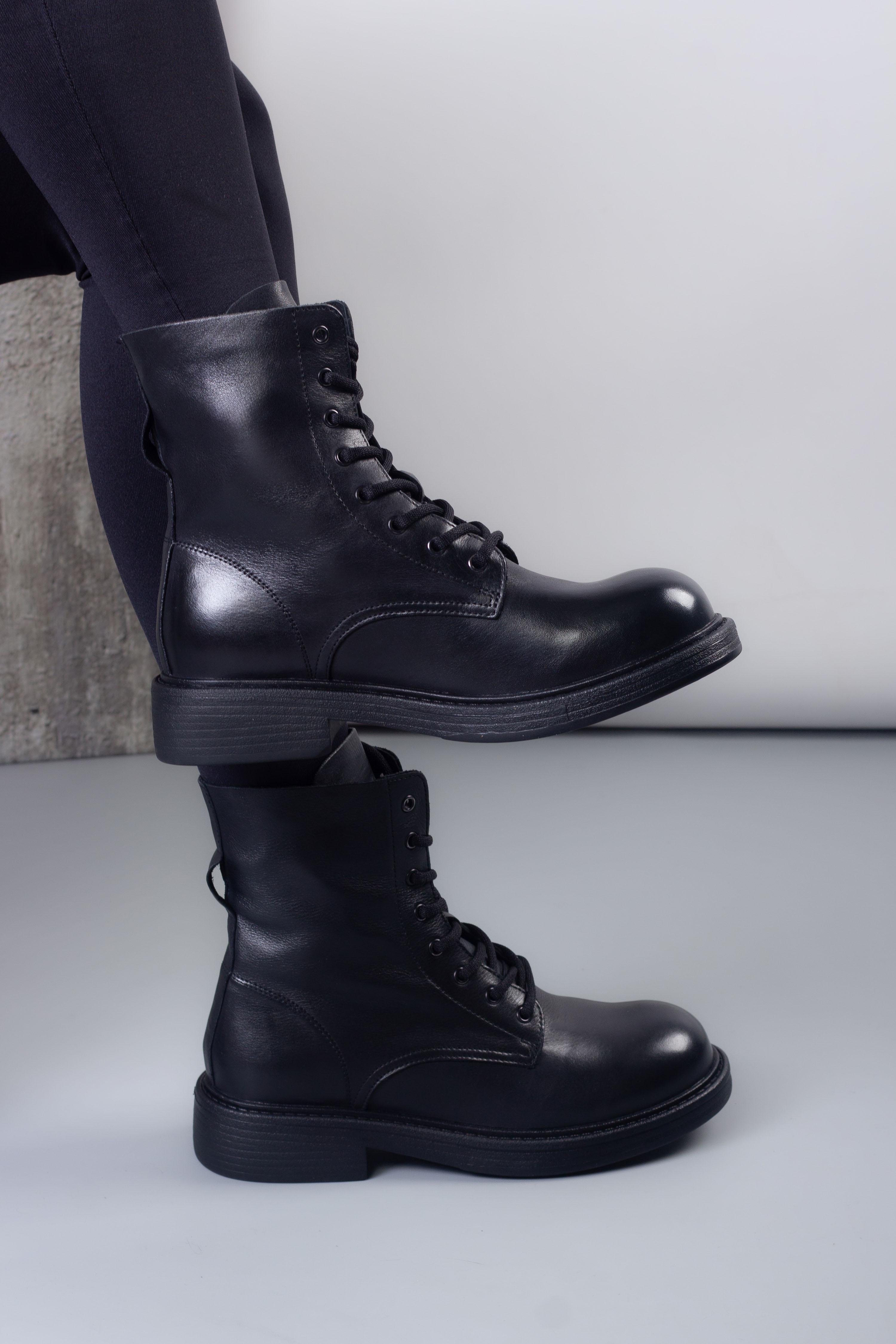 Ботинки женские Where Uwear M380-1-5 346566 натуральная кожа р. 36 Черный (346566_36)