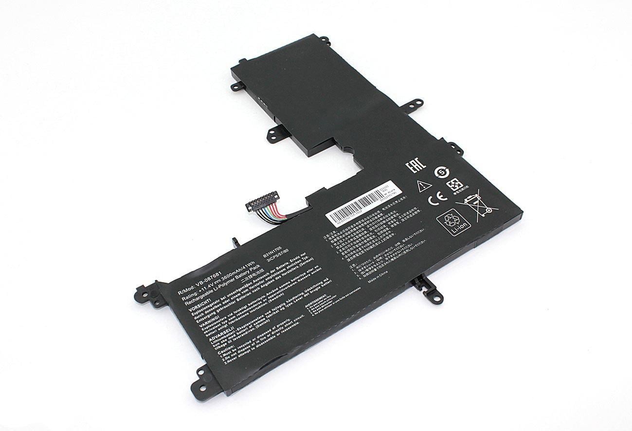 Аккумулятор для ноутбука Asus B31N1705 VivoBook Flip 14 TP410UA 11,4V 3600 mAh OEM Black