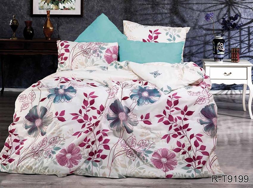 Комплект постельного белья TAGtekstil евро наволочки 50x70 см (R-T9199)