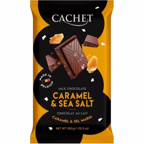 Шоколад молочный Cachet Caramel&Sea Salt 21704 300 г (00078)