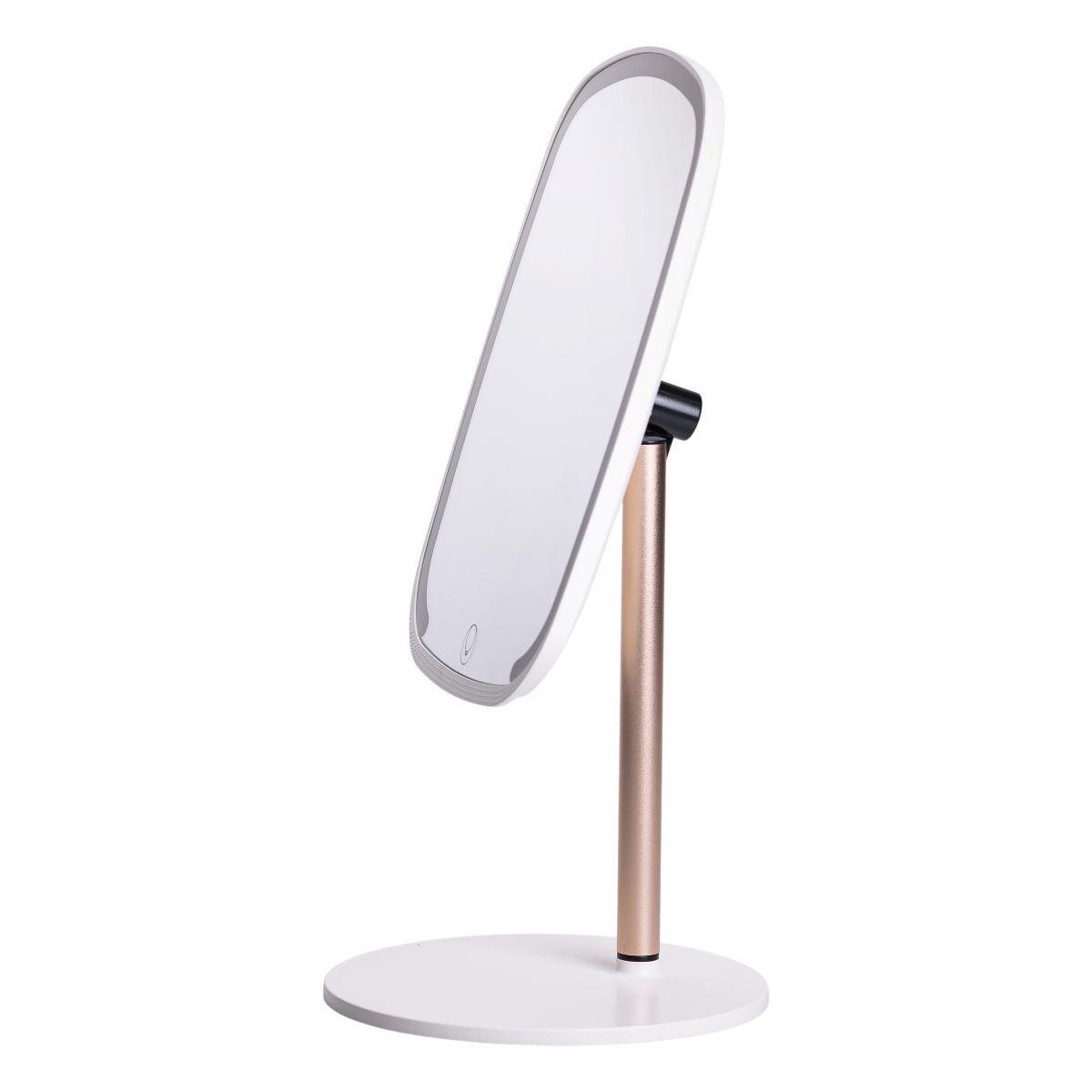 Зеркало настольное с подсветкойHP-10-6AW 23х18 см Белый (A-033796) - фото 3