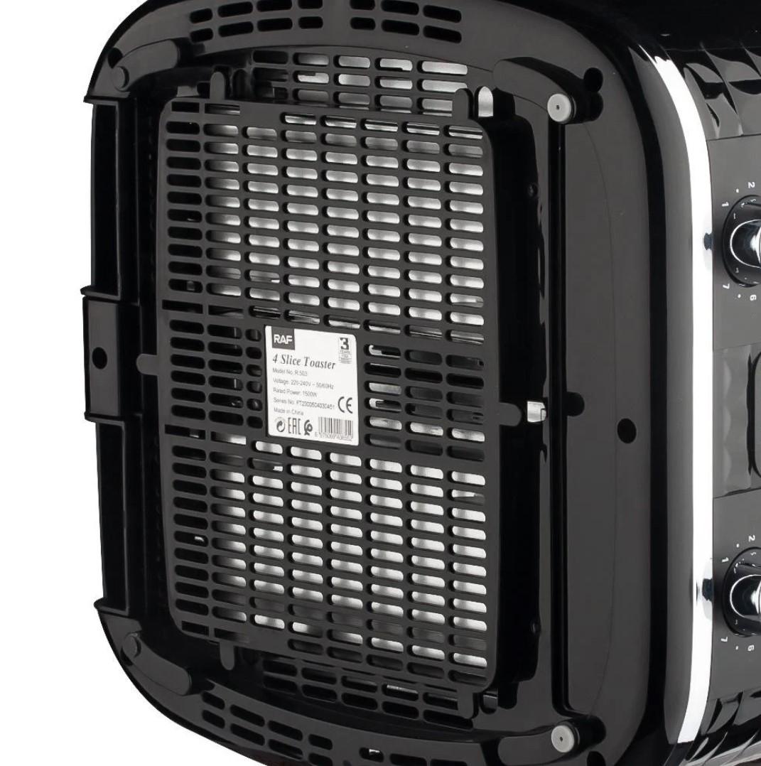 Тостер R.503 на 4 nости 1500 Вт Чорний (TSTR-1) - фото 7 Тостер R.503 на 4 nости 1500 Вт Чорний (TSTR-1) - фото 7