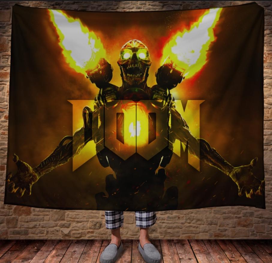 Плед с 3D принтом DOOM 4 150х200 см (epi_0231)