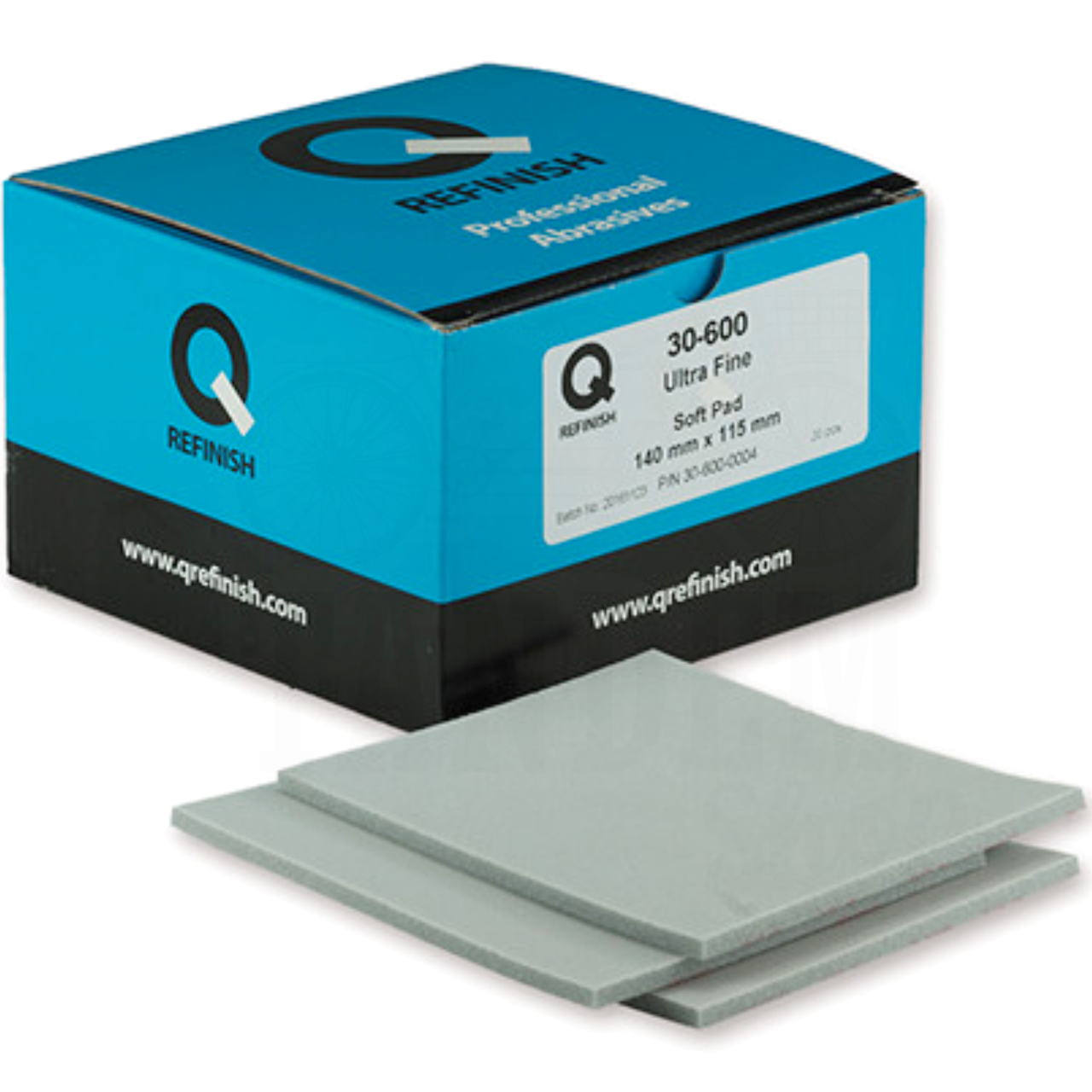 Губка абразивна Q-REFINISH 30-600 Soft Pad 140x115 мм P600 ULTRA FINE