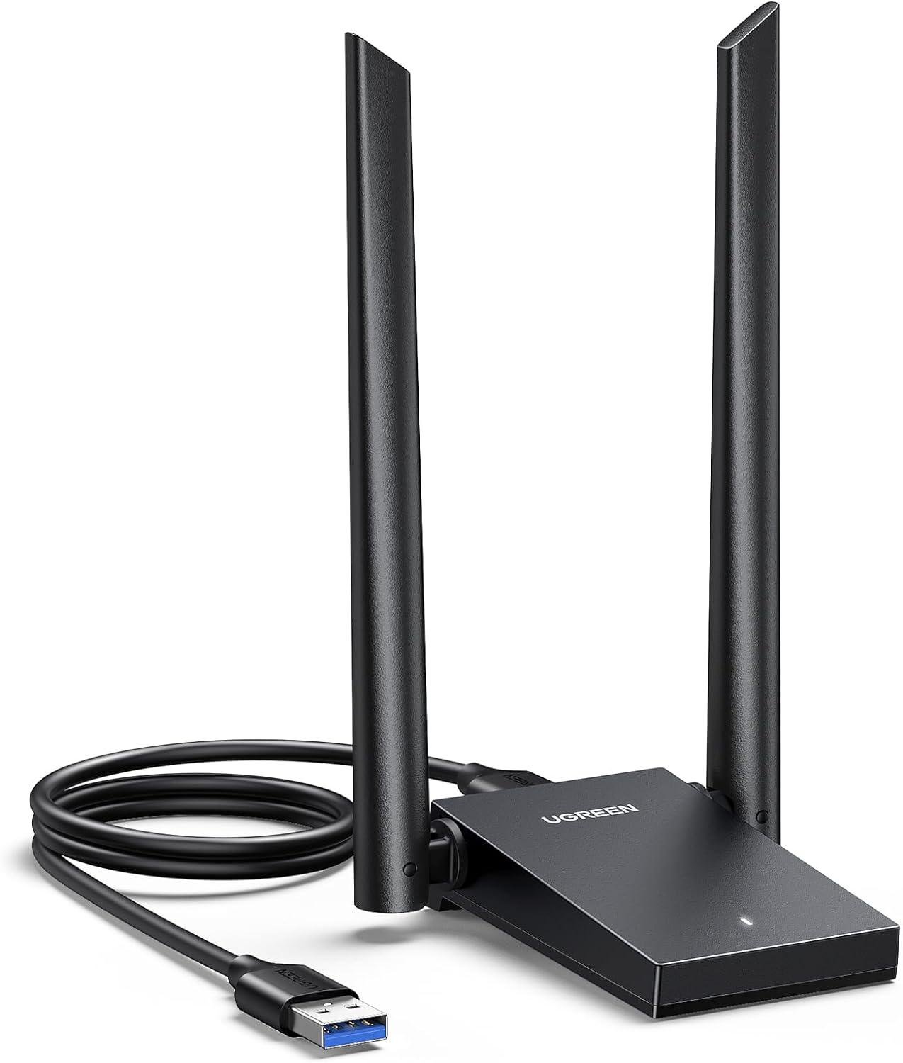 Адаптер Wi-Fi UGREEN CM495 AX1800 Black (25226)