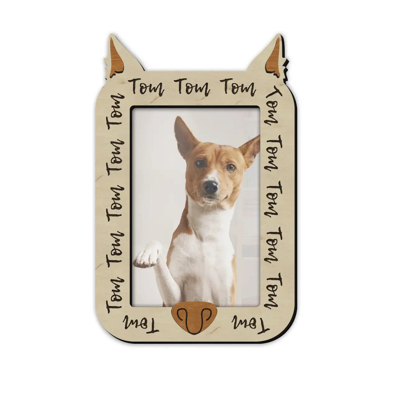 Фоторамка с носом собаки на 1 фото Натуральный (pet_4x6) - фото 1