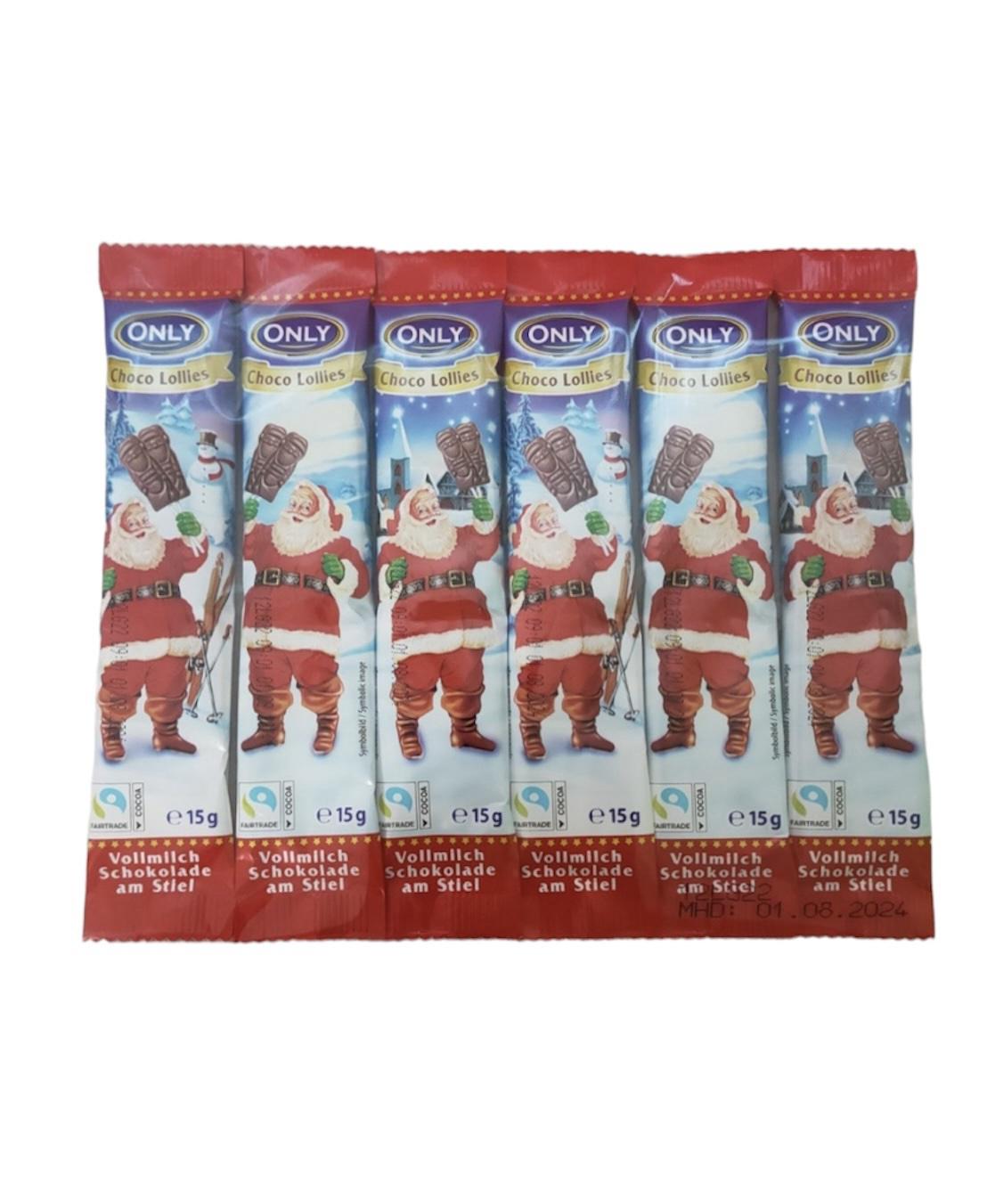 Конфеты на палочке Рождественские шоколадные 15 г по 6 шт. (57304) Конфеты на палочке Рождественские шоколадные 15 г по 6 шт. (57304)