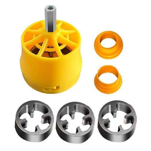 Набір сантехнічний на дриль для нарізки різьби пластикових ППР труб 7 шт. (957087) - фото 2