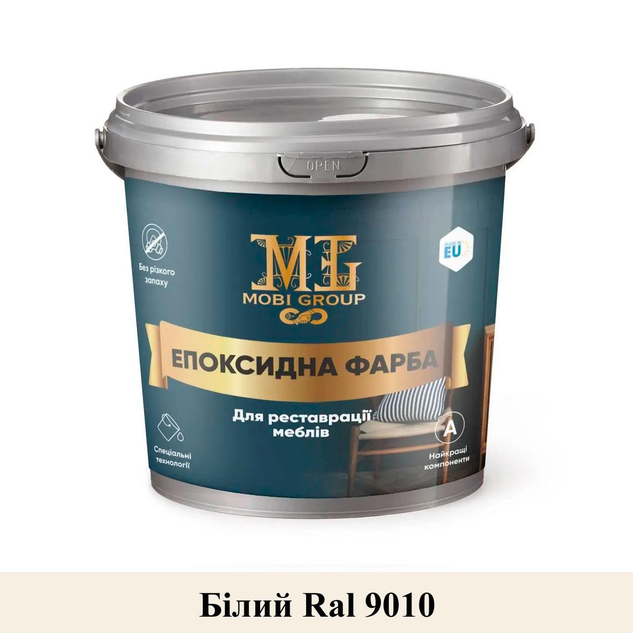 Краска эпоксидная для мебели Mobi Group 4,5 кг Белый (30829807) - фото 1 Краска эпоксидная для мебели Mobi Group 4,5 кг Белый (30829807) - фото 1