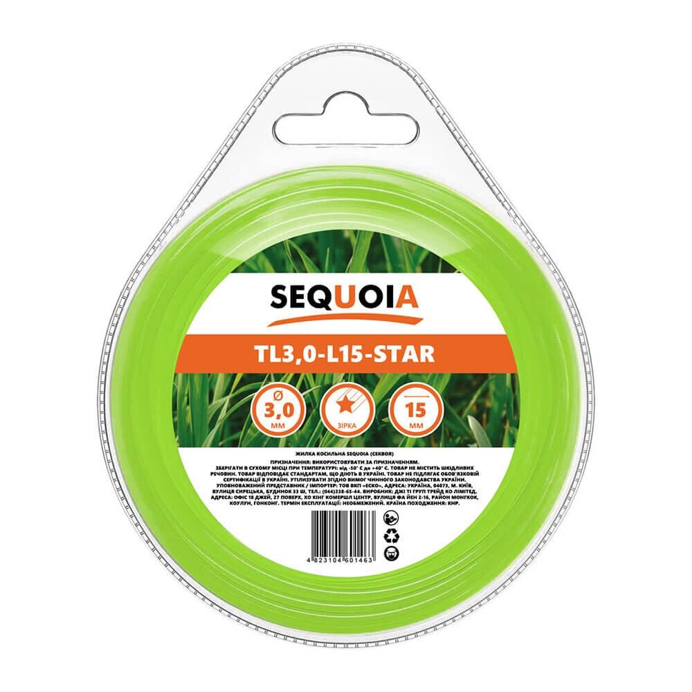 Косильна жилка зірка SEQUOIA TL3,0-L15-Star d 3 мм 15 м (26074791)