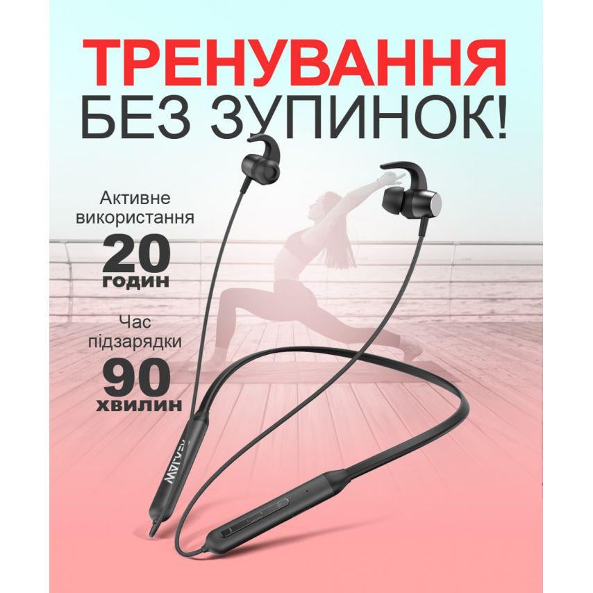 Наушники Bluetooth Walker Черный (WBT-27) - фото 5