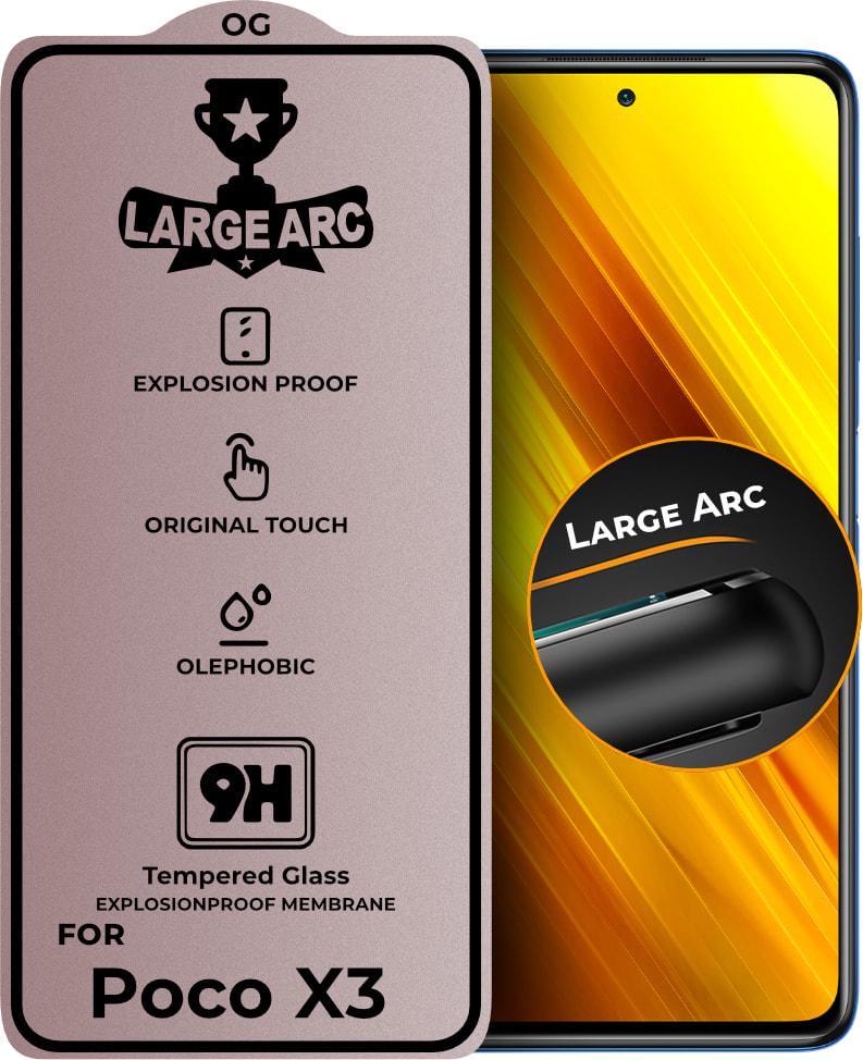 Защитное стекло Large Arc Xiaomi Poco X3 (Full Glue) (30942) Защитное стекло Large Arc Xiaomi Poco X3 (Full Glue) (30942)