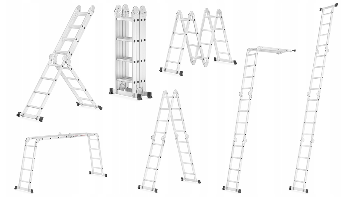 Лестница-трансформер Higher 4х4 4-х секционная (10180606) - фото 9