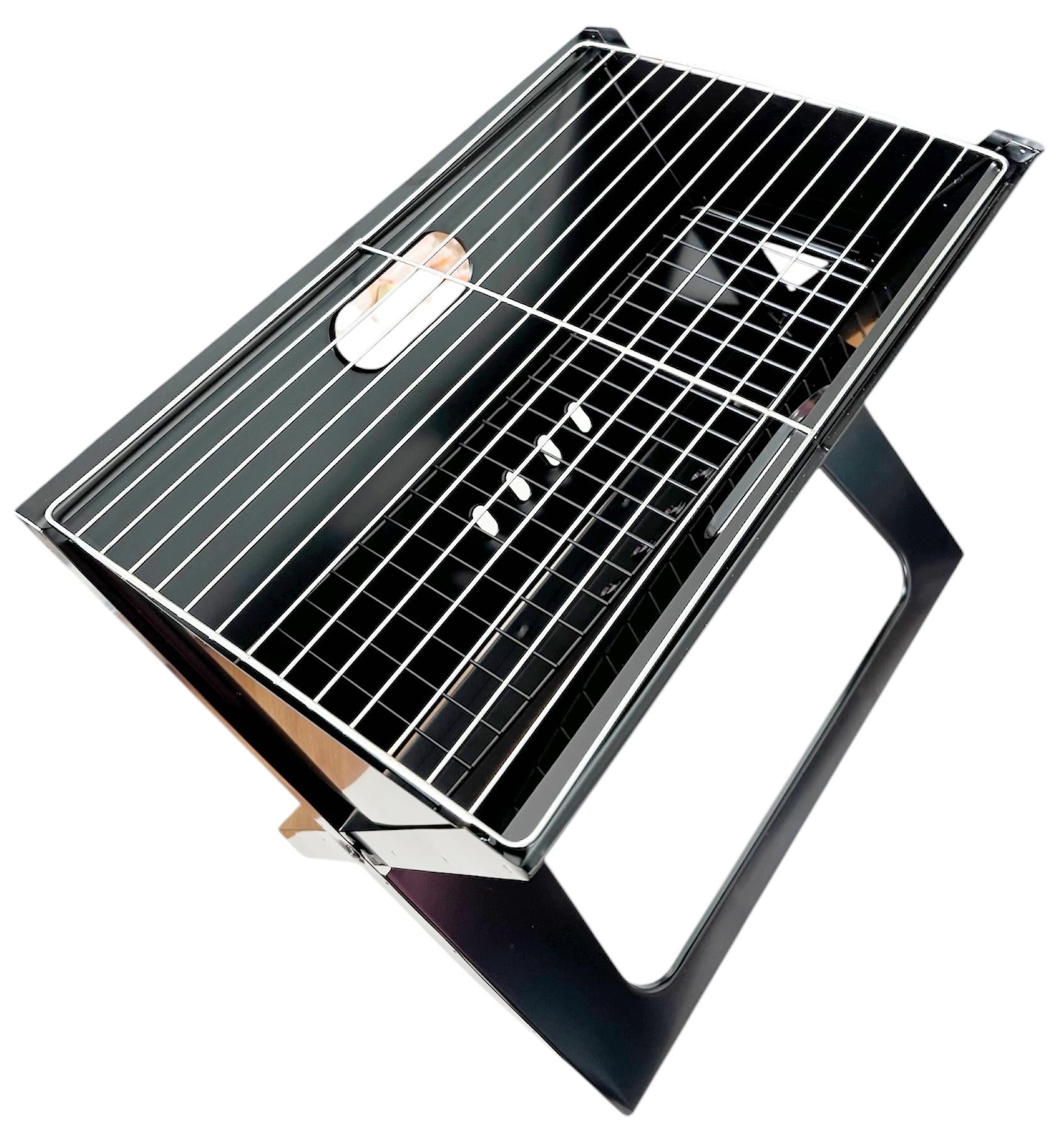 Мангал складной портативный 43x29х37 см с ручкой для переноски и решетками (33242927)