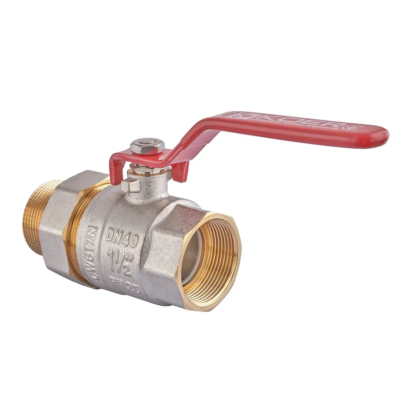 Кран с американкой KOER KR.229 1 1/2" рычажная ручка (KR5664)