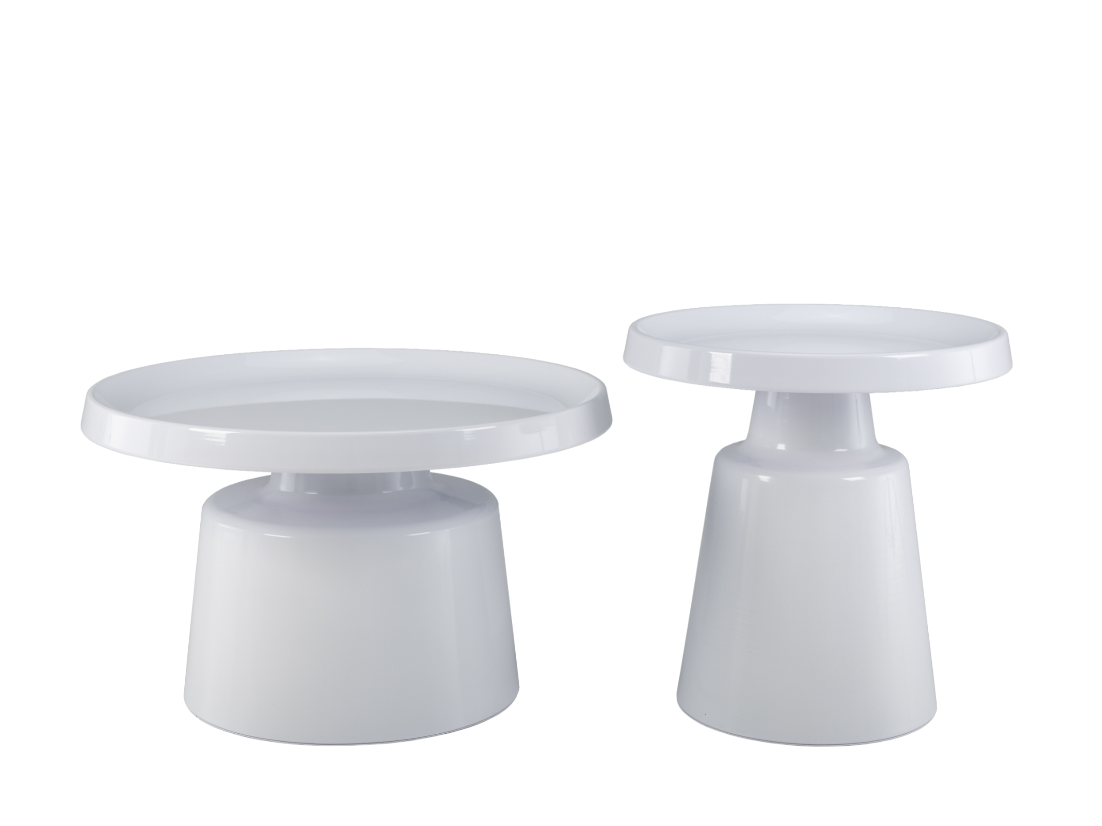 Комплект журнальных столов Vetro Бенито 700х480 мм/500х390 мм 2 шт. Белый/Белый (СТ-45) - фото 2 Комплект журнальных столов Vetro Бенито 700х480 мм/500х390 мм 2 шт. Белый/Белый (СТ-45) - фото 2