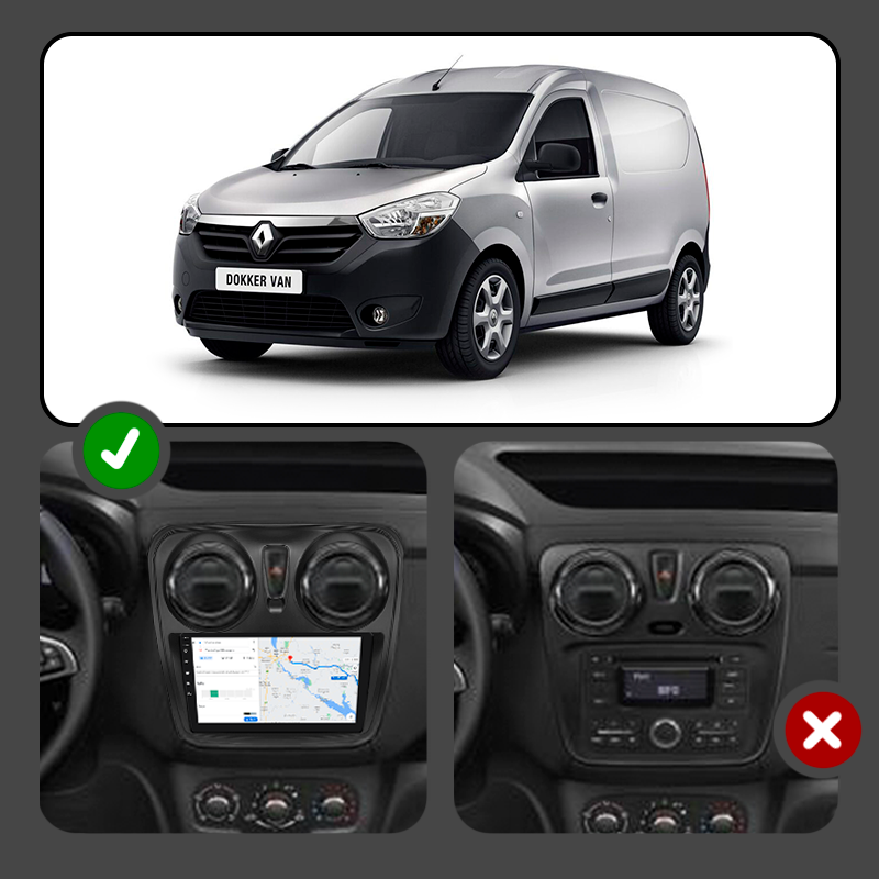 Магнитола штатная Lesko для Renault Dokker I 2012-9" 2/32Gb/4G/ Wi-Fi Premium GPS Android - фото 3