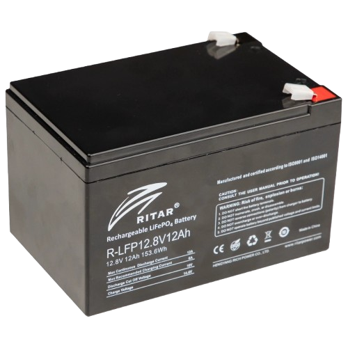 Акумуляторна батарея для ДБЖ LiFePO4 Ritar R-LFP12,8V12AH 12,8V 12Ah Black (27918567) - фото 1