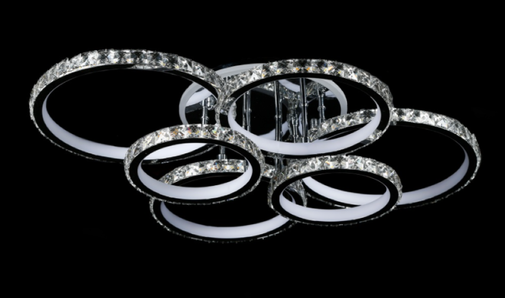 Світлодіодна люстра L5050/6 RGB LED CR Білий/Хром (AN000045) Світлодіодна люстра L5050/6 RGB LED CR Білий/Хром (AN000045)