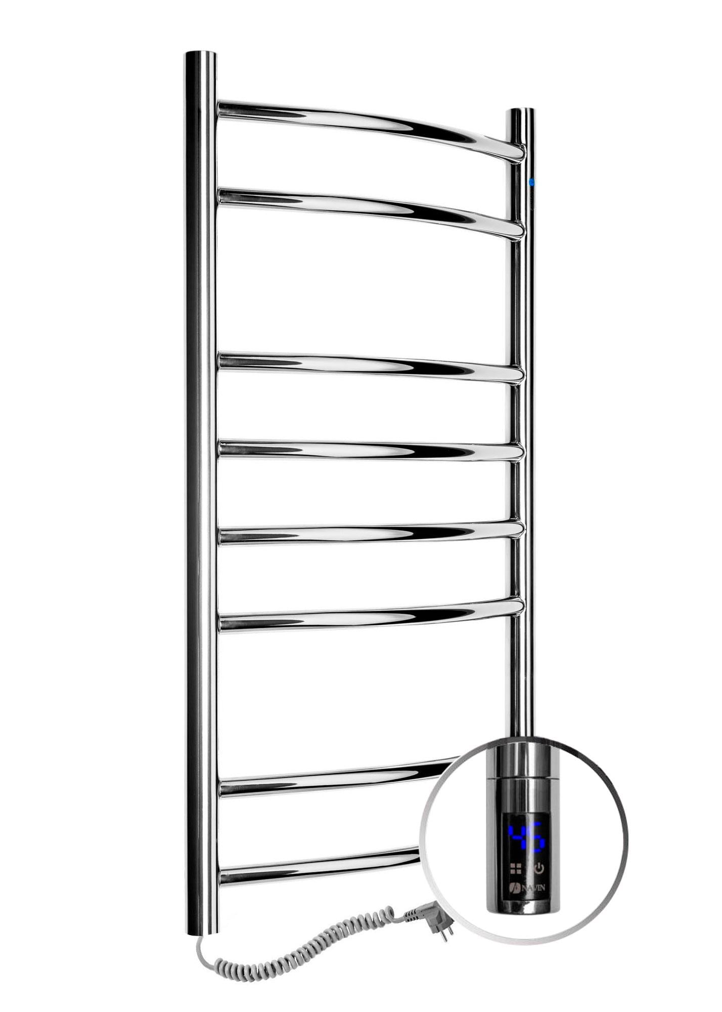 Полотенцесушитель электрический NAVIN Камелия Sensor с таймером шнур слева 480х800 мм Хром (1964) Полотенцесушитель электрический NAVIN Камелия Sensor с таймером шнур слева 480х800 мм Хром (1964)