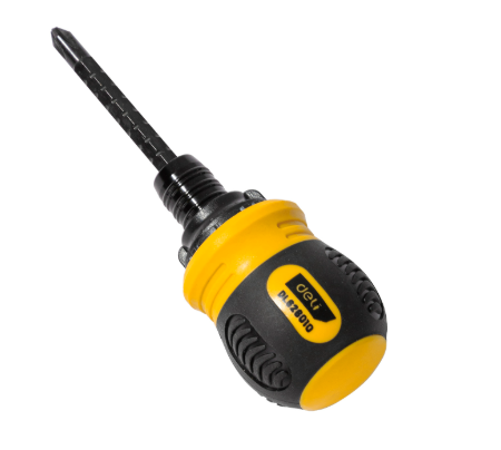 Викрутка двостороння Deli з 6/PH2 тріскачкою 2 біти x 85 мм (2620895430) - фото 3