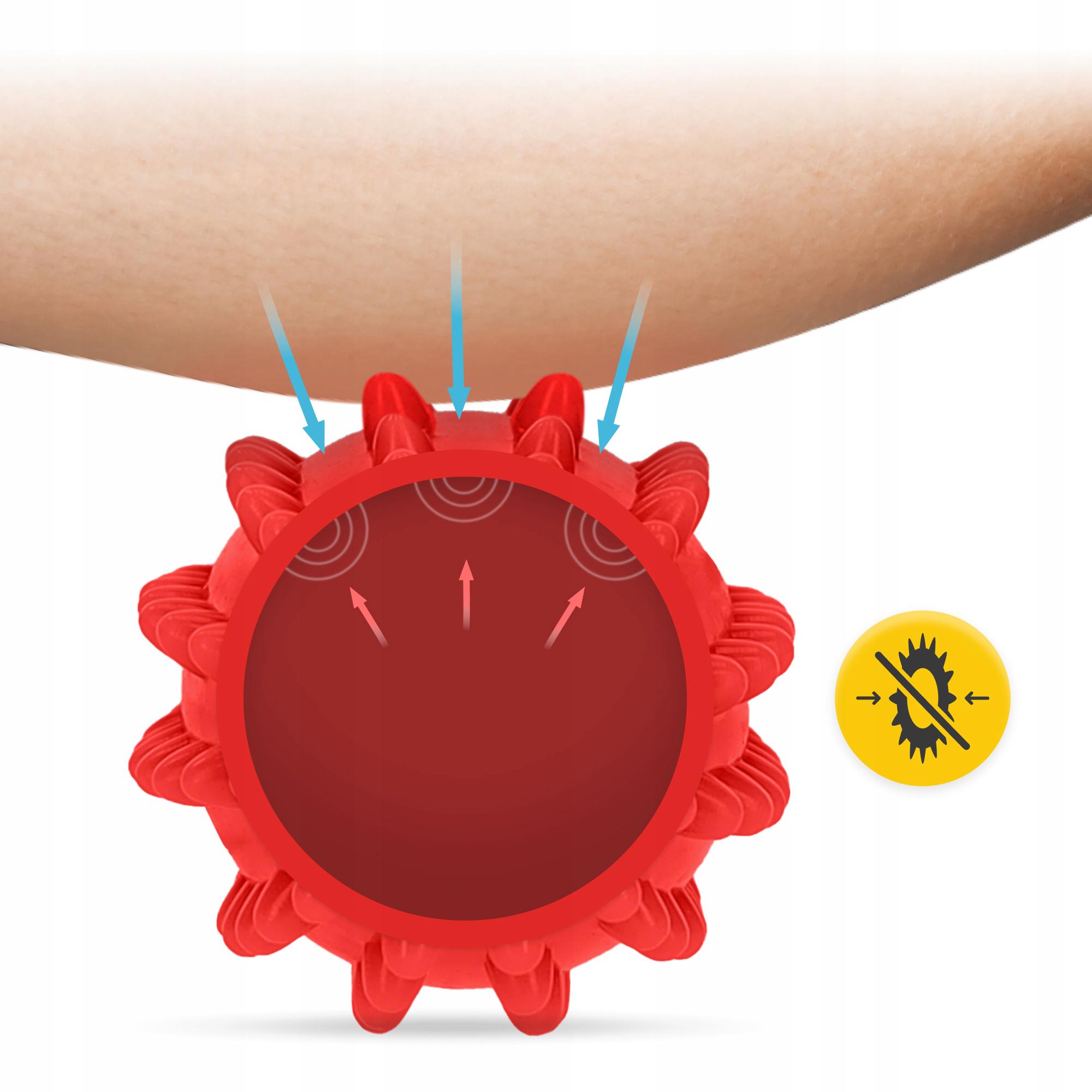 М'яч масажний огірок 4fizjo Spike Bean 11,5x5 см Red (P-5905973403313) - фото 2 М'яч масажний огірок 4fizjo Spike Bean 11,5x5 см Red (P-5905973403313) - фото 2