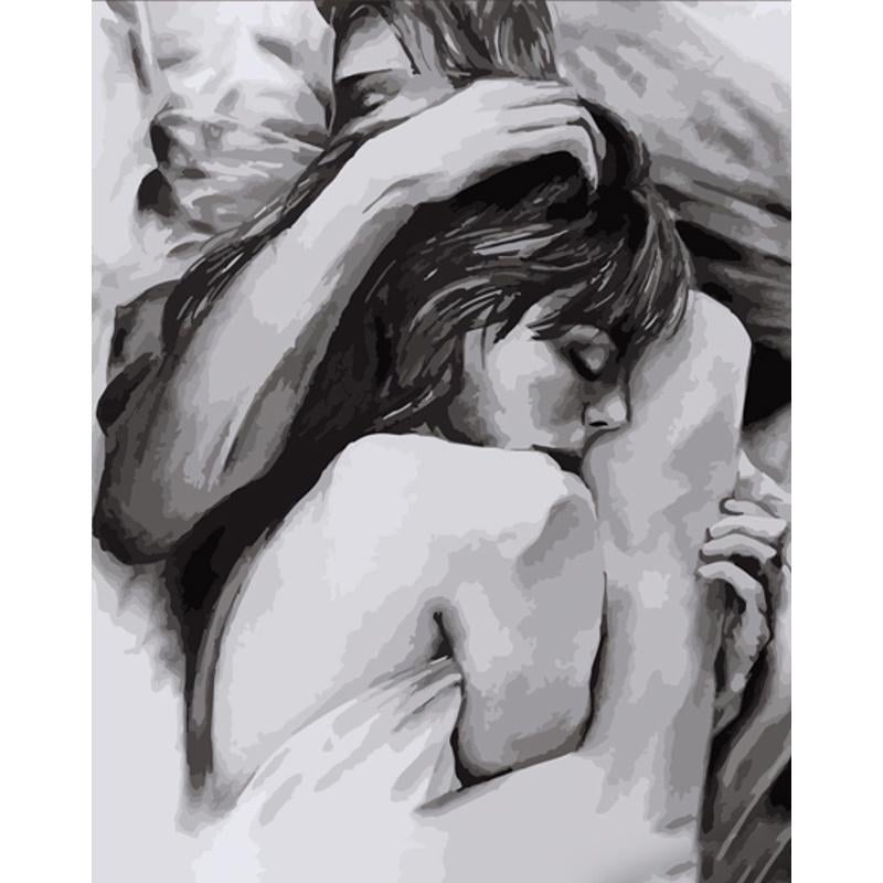 Картина по номерам Strateg Премиум Теплые объятия 40х50 см (DY366)