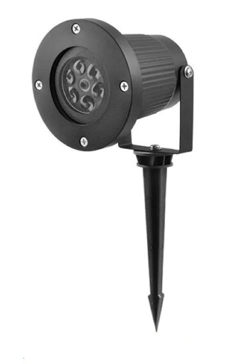 Лазерный проектор светодиодный 326-1 водостойкий Черный (31330430)